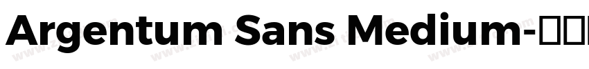 Argentum Sans Medium字体转换